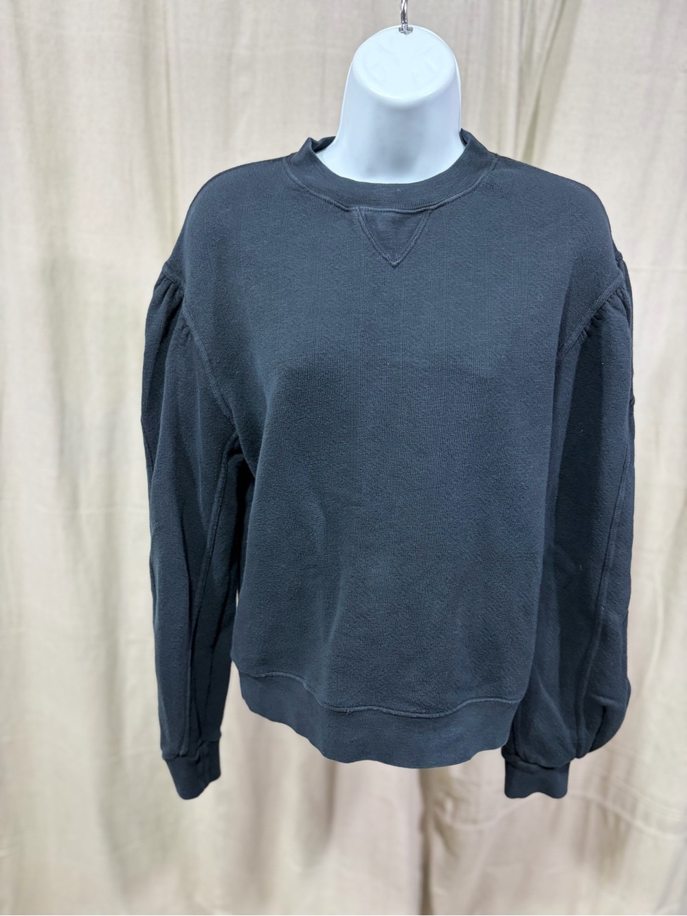 Ulla Johnson Puff Sleeve Crewneck Sweatshirt